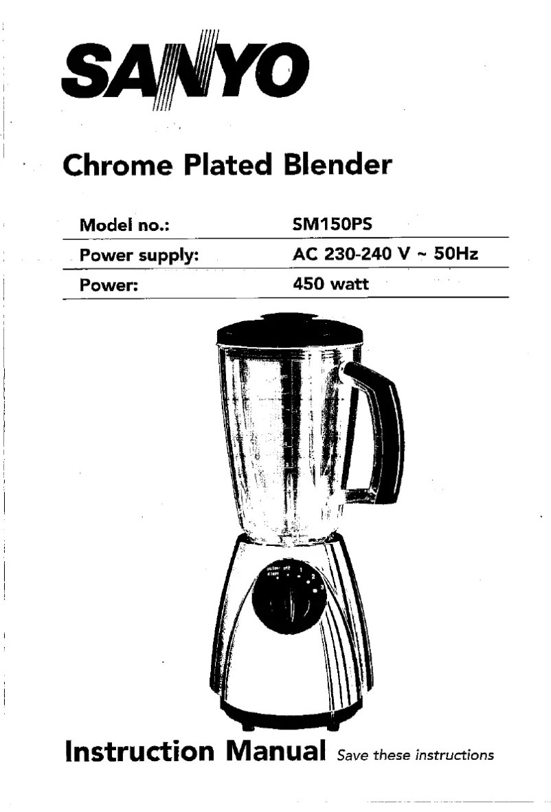 Page n°1 - Manuel utilisateur Sanyo SM-150PS