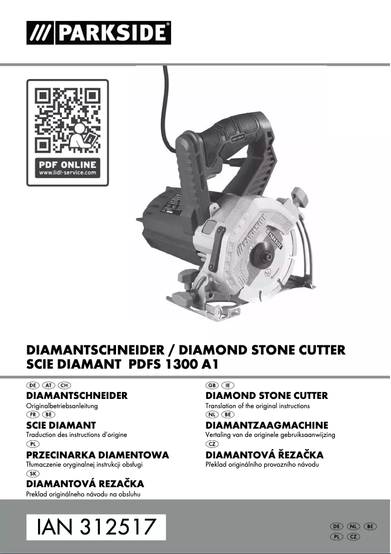 Image de la première page du manuel de l'appareil PDFS 1300 A1