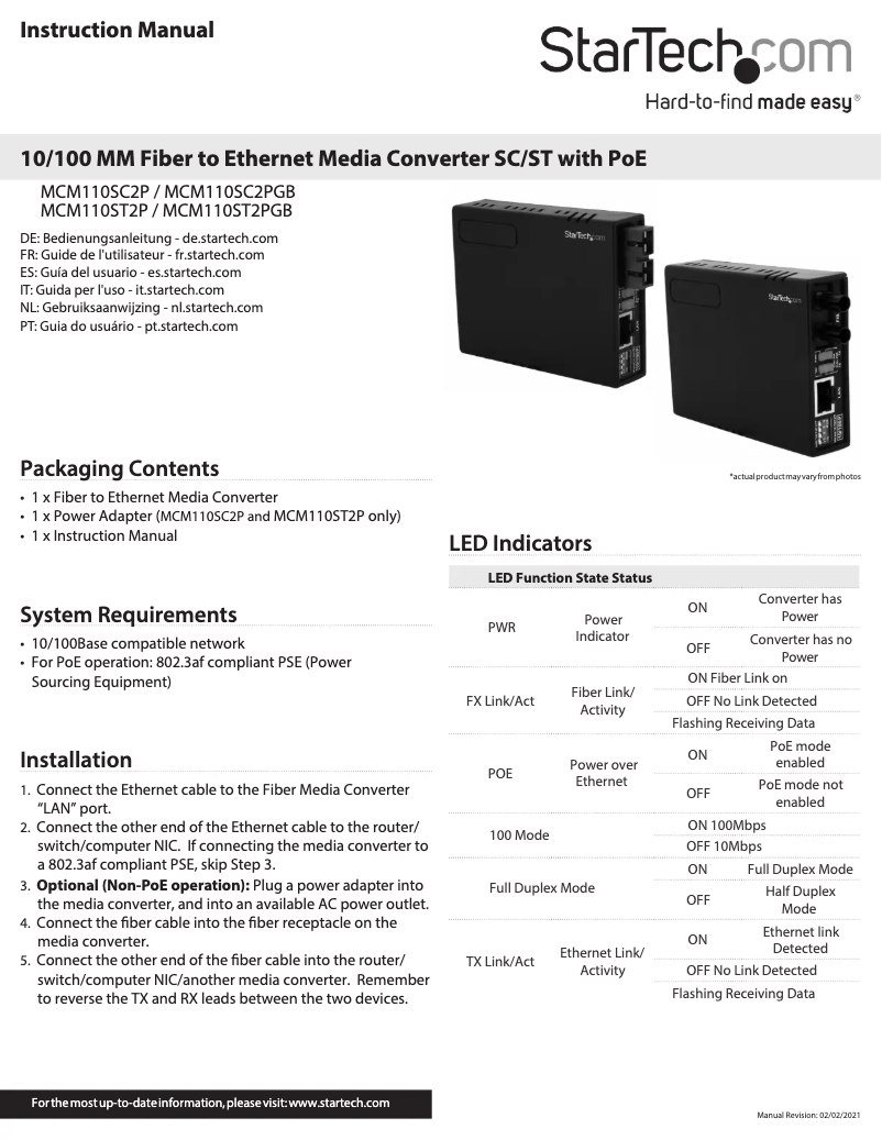 Image de la première page du manuel de l'appareil MCM110SC2P