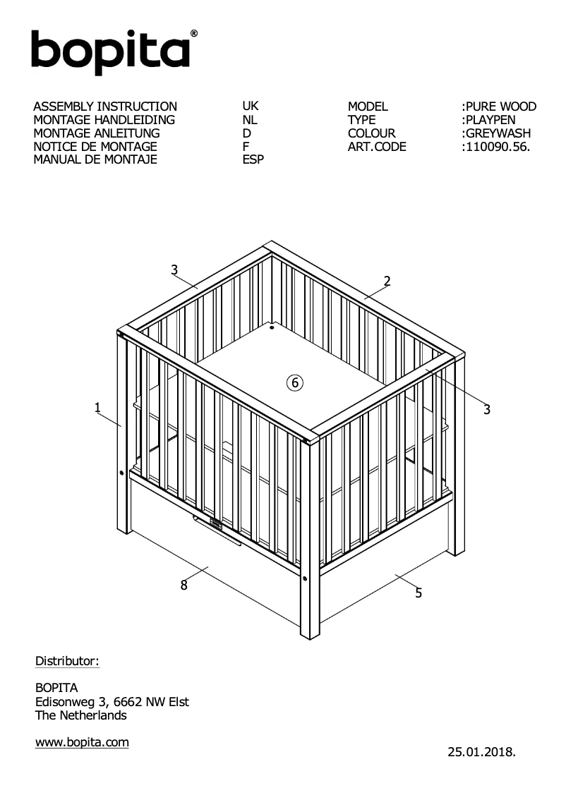 Page n°1 - Manuel utilisateur Bopita Pure Wood