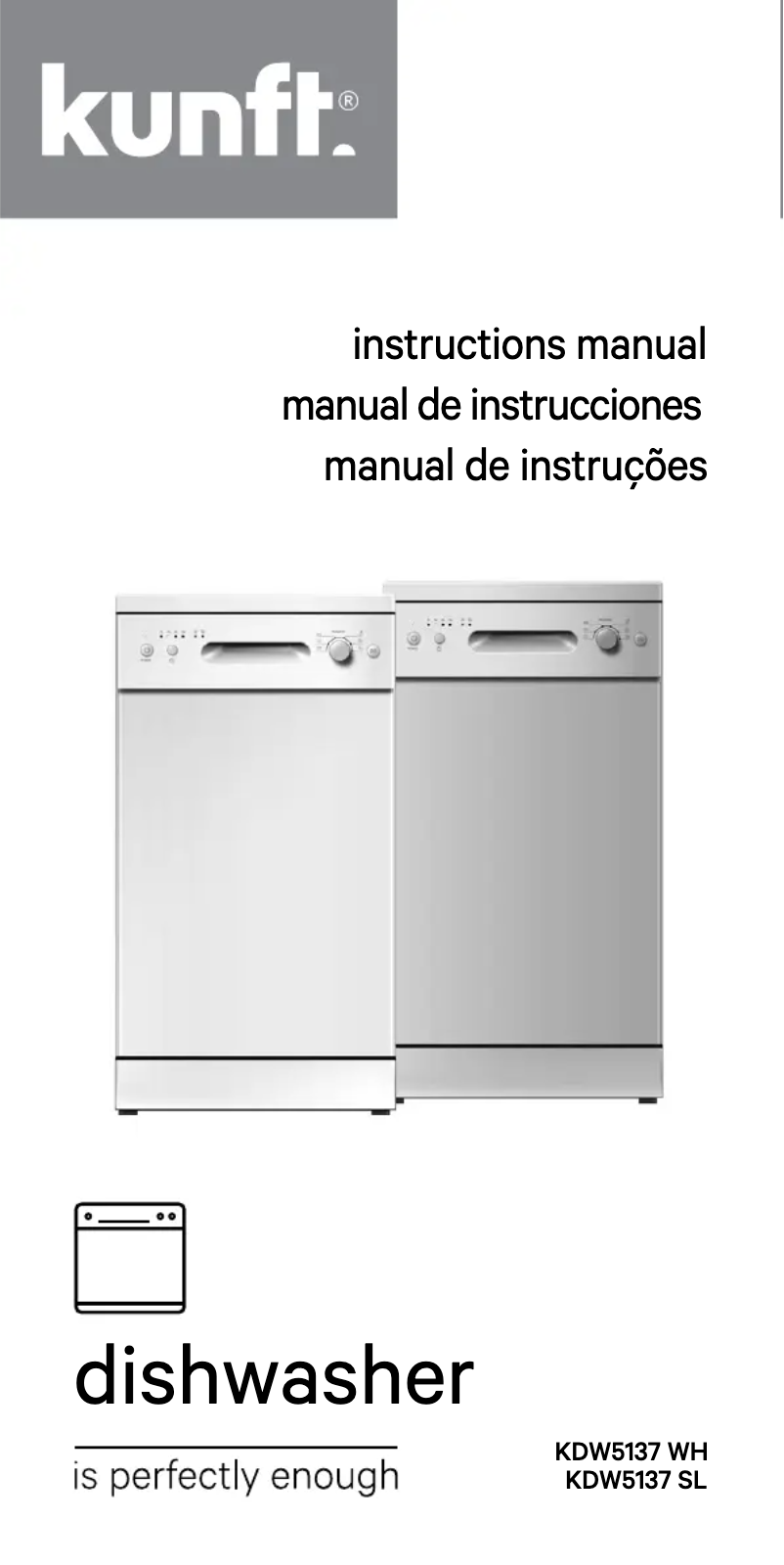 Image de la première page du manuel de l'appareil KDW5137