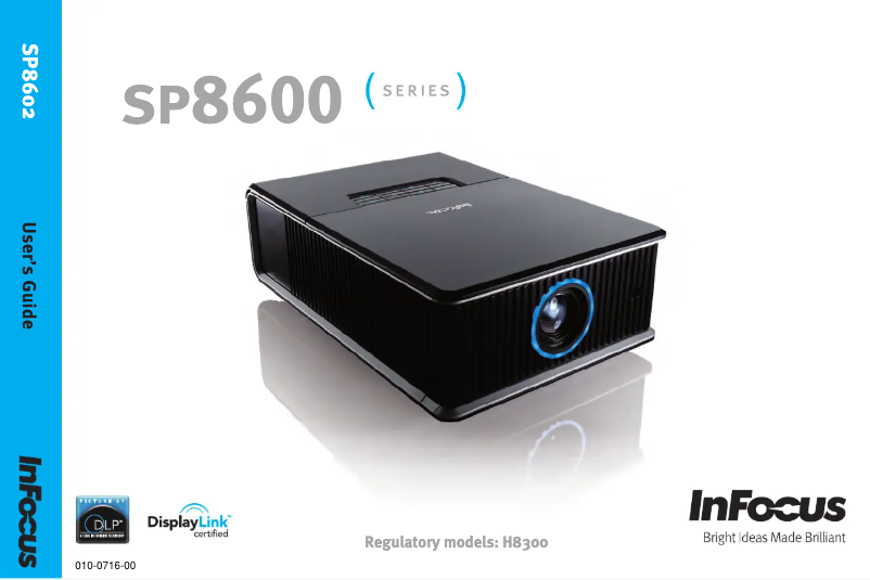 Page 1 de la notice Manuel utilisateur InFocus SP8602