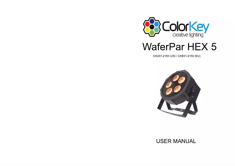 Image de la première page du manuel de l'appareil WaferPar Hex 5