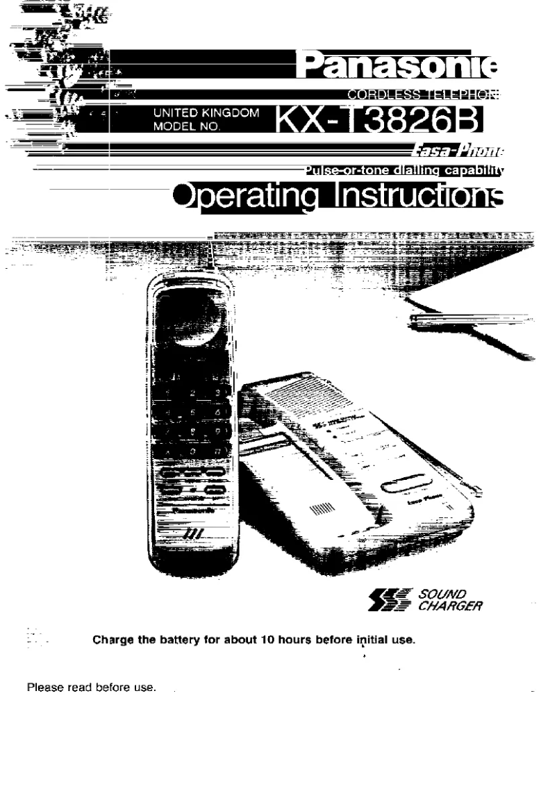 Image de la première page du manuel de l'appareil KX-T3836BE