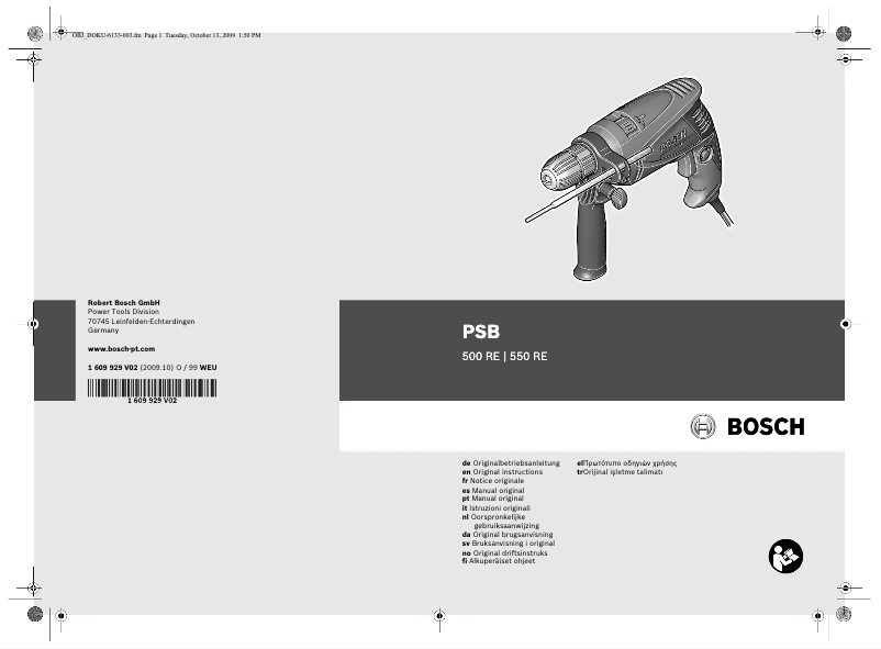Image de la première page du manuel de l'appareil PSB 50