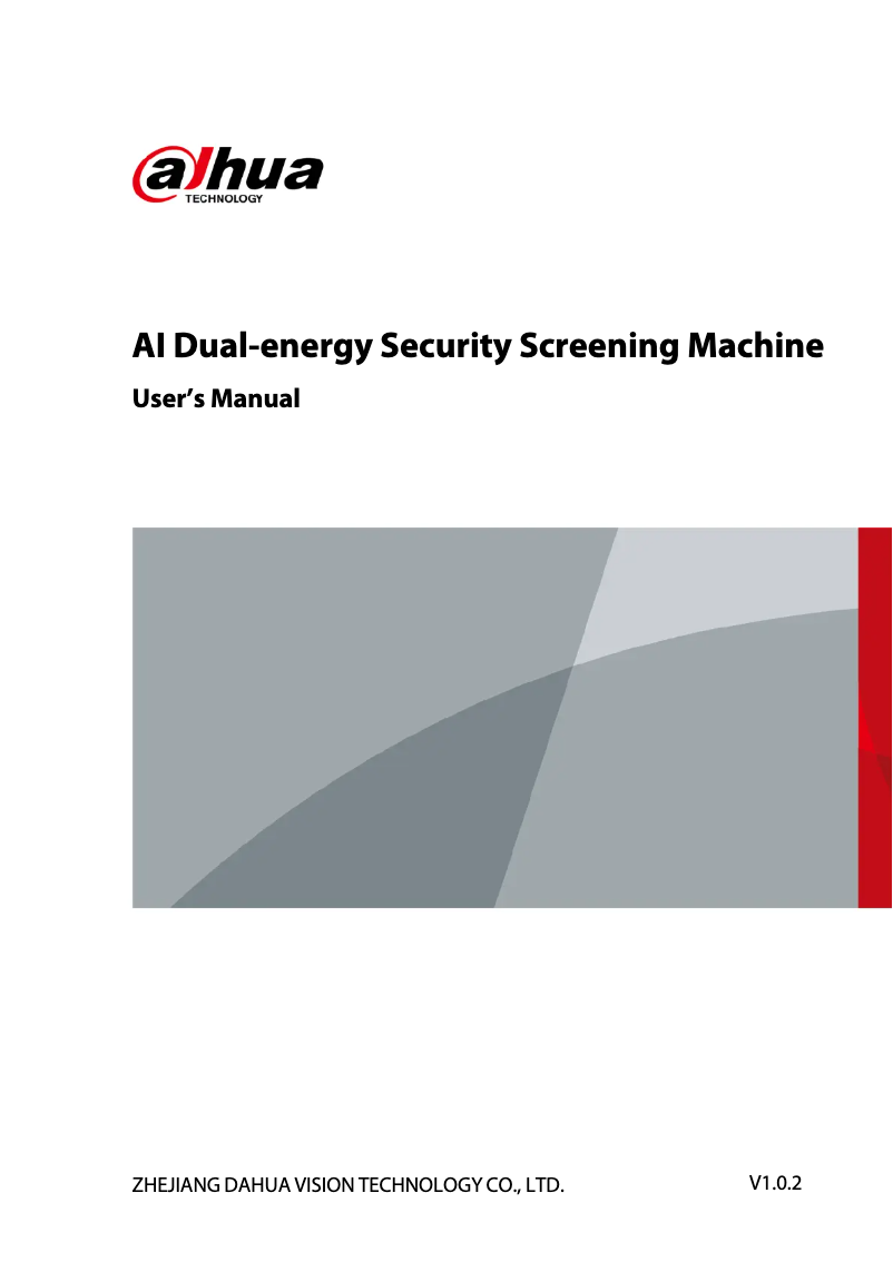 Page 1 of the manual User Manual Dahua Technology ISC-M6040