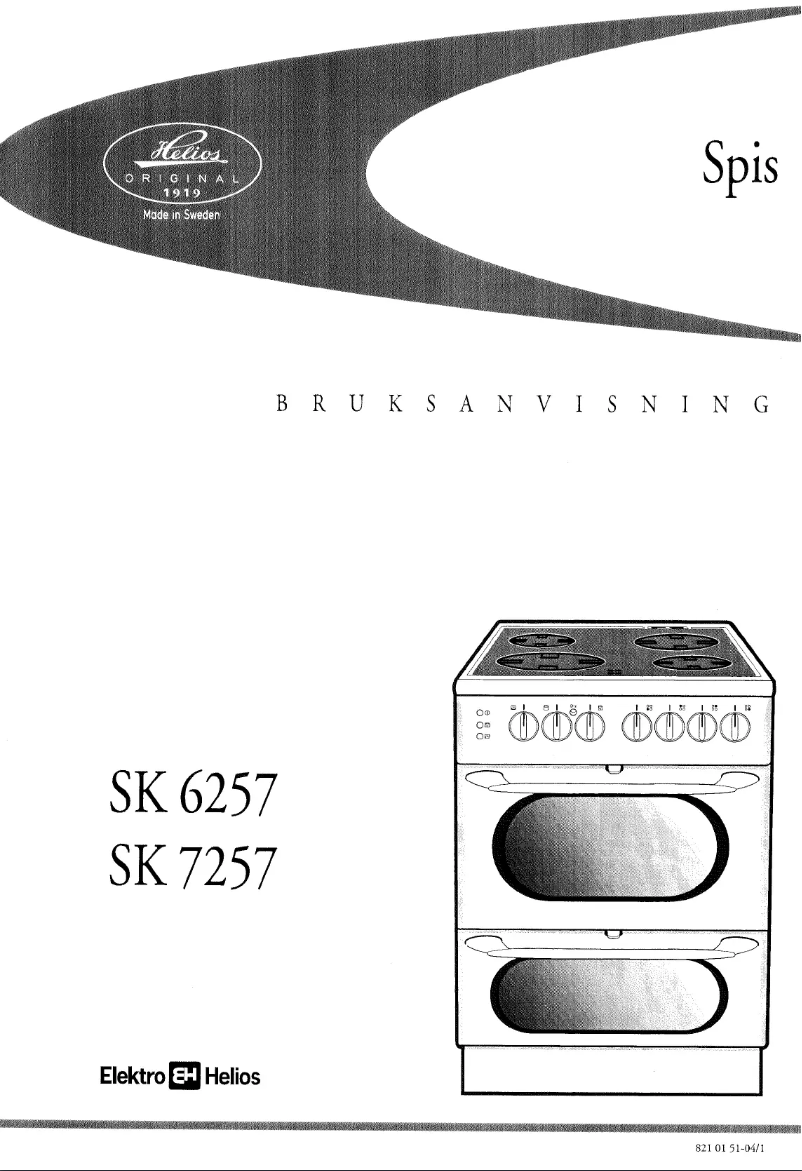 Page n°1 - Manuel utilisateur Elektro Helios SK6257