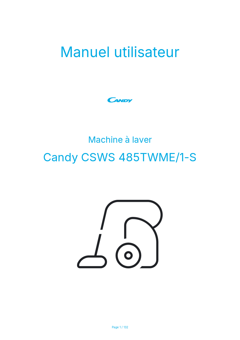 Image de la première page du manuel de l'appareil CSWS 485TWME/1-S