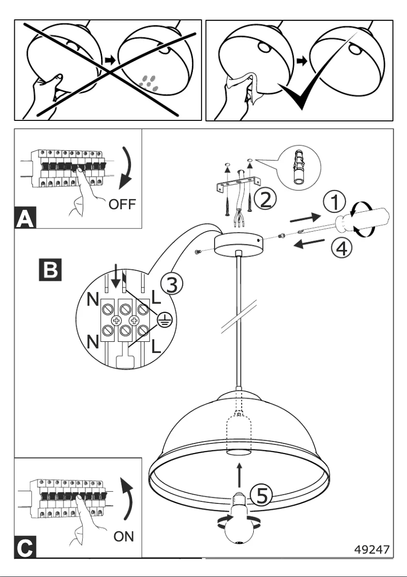 Page n°1 - Manuel utilisateur Eglo Vintage Truro 2