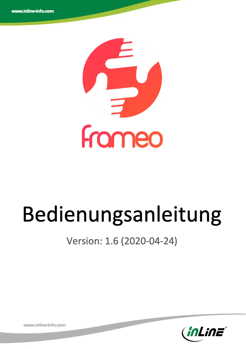 Page n°1 - Manuel utilisateur InLine Frameo