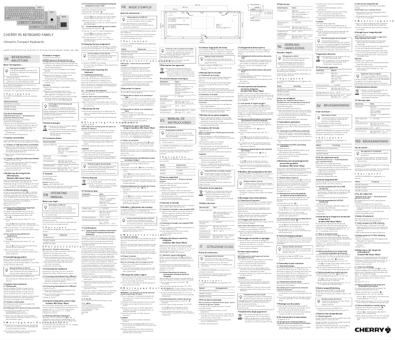 Image de la première page du manuel de l'appareil XS Trackball