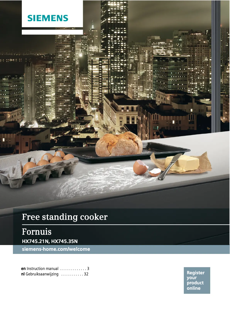 Image de la première page du manuel de l'appareil HX745221N