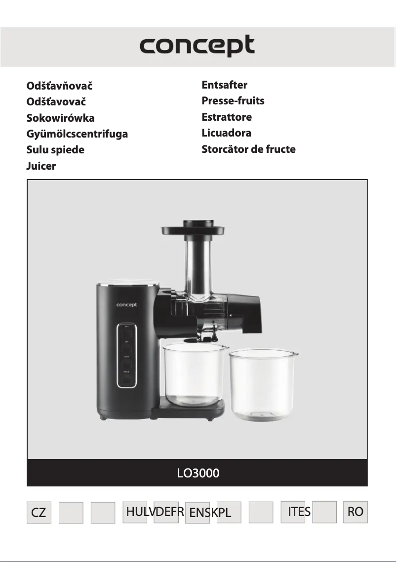 Page 1 de la notice Manuel utilisateur Concept LO3000