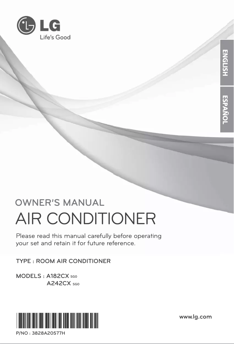 Page n°1 - Manuel utilisateur LG A242CX
