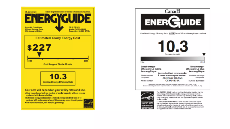Página 1 del manual Etiqueta energética Friedrich Chill Premier CCW24B30A