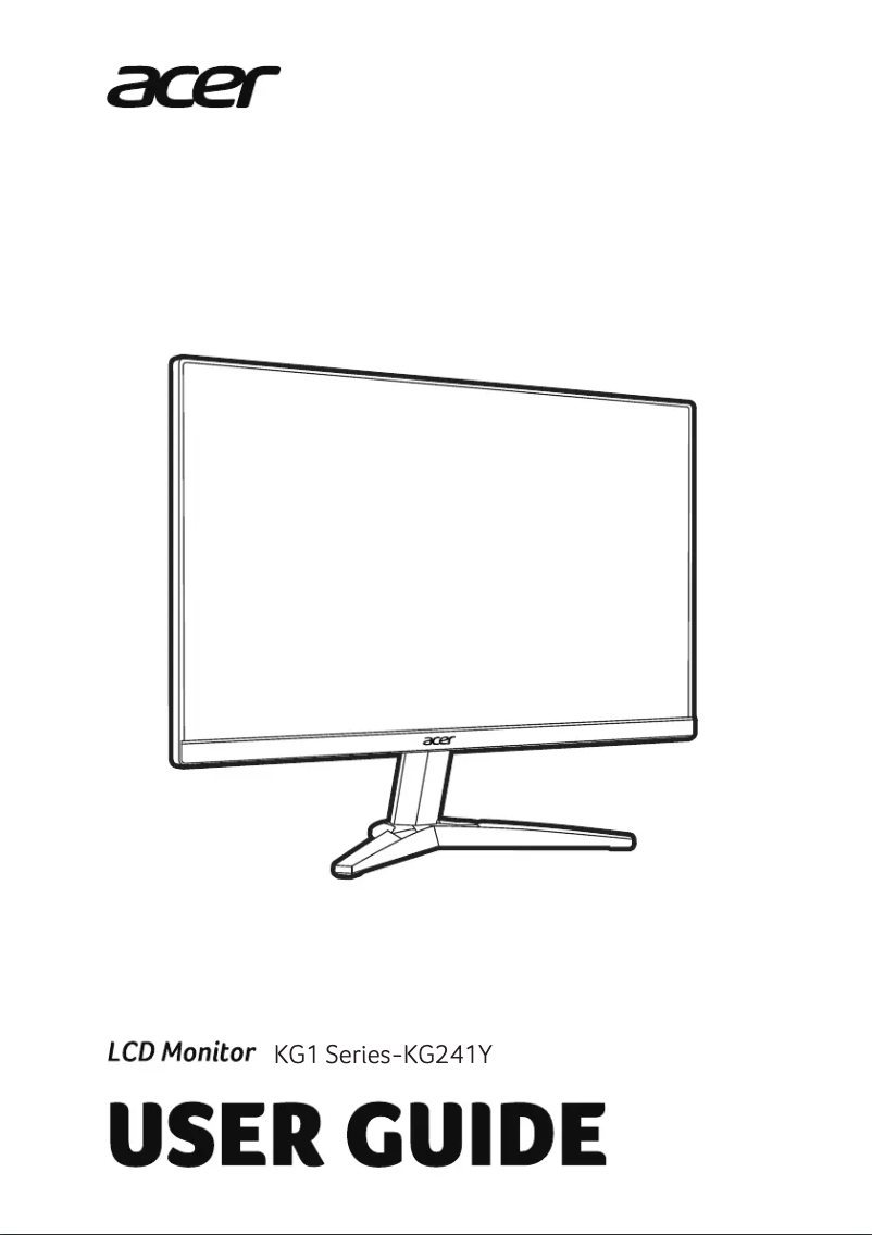 Imagen de la primera página del manual del dispositivo KG241YS