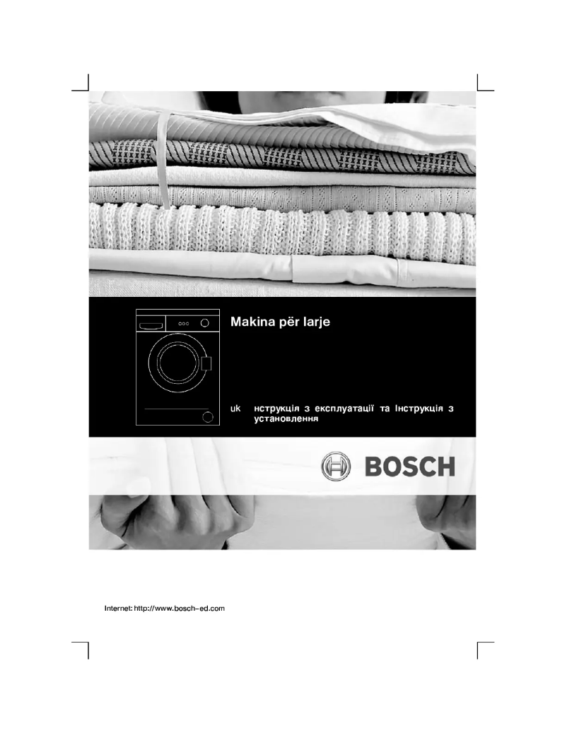 Page n°1 - Manuel utilisateur Bosch WAA2016KBY