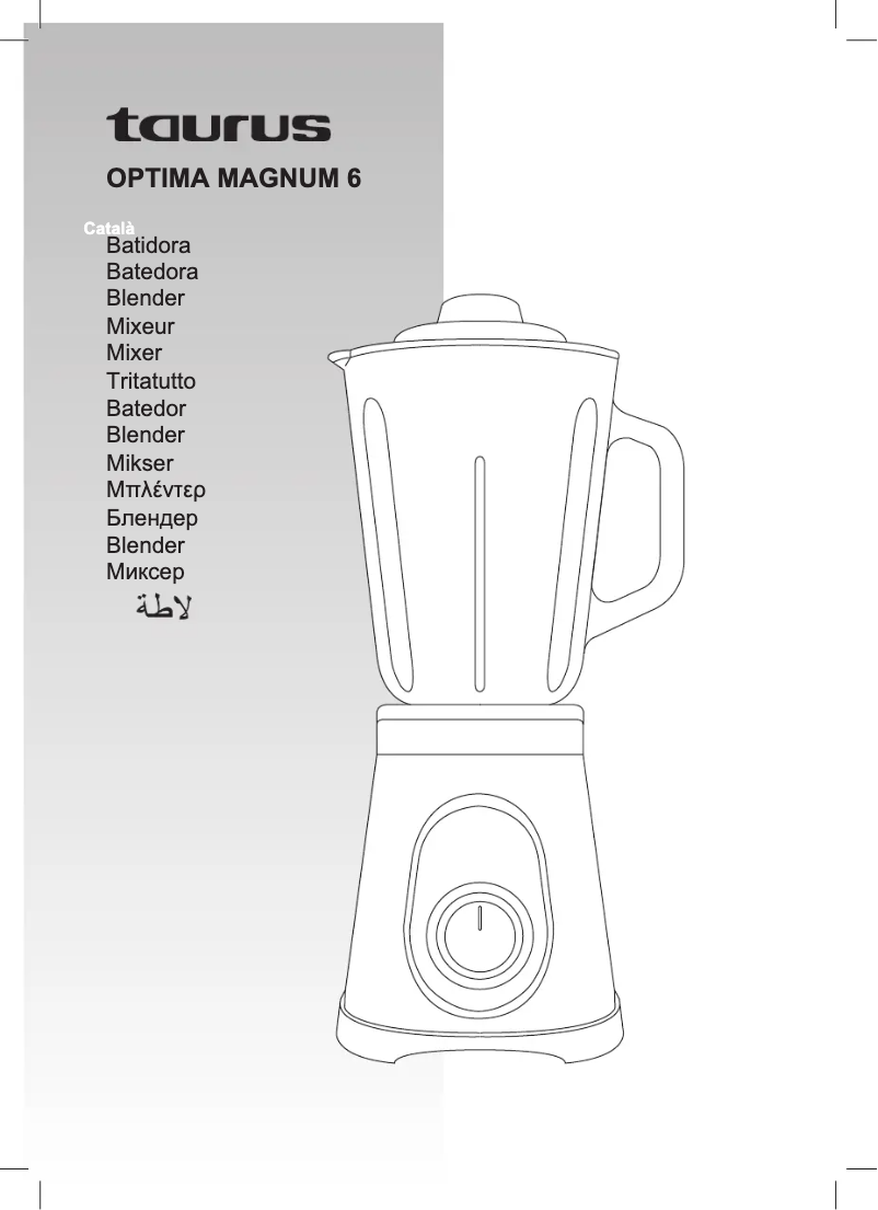 Page 1 de la notice Manuel utilisateur Taurus Optima Magnum 6
