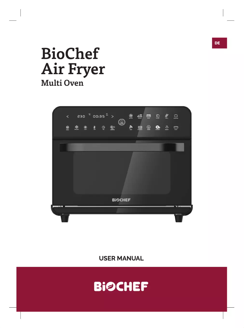 Page n°1 - Manuel utilisateur BioChef Air Fryer