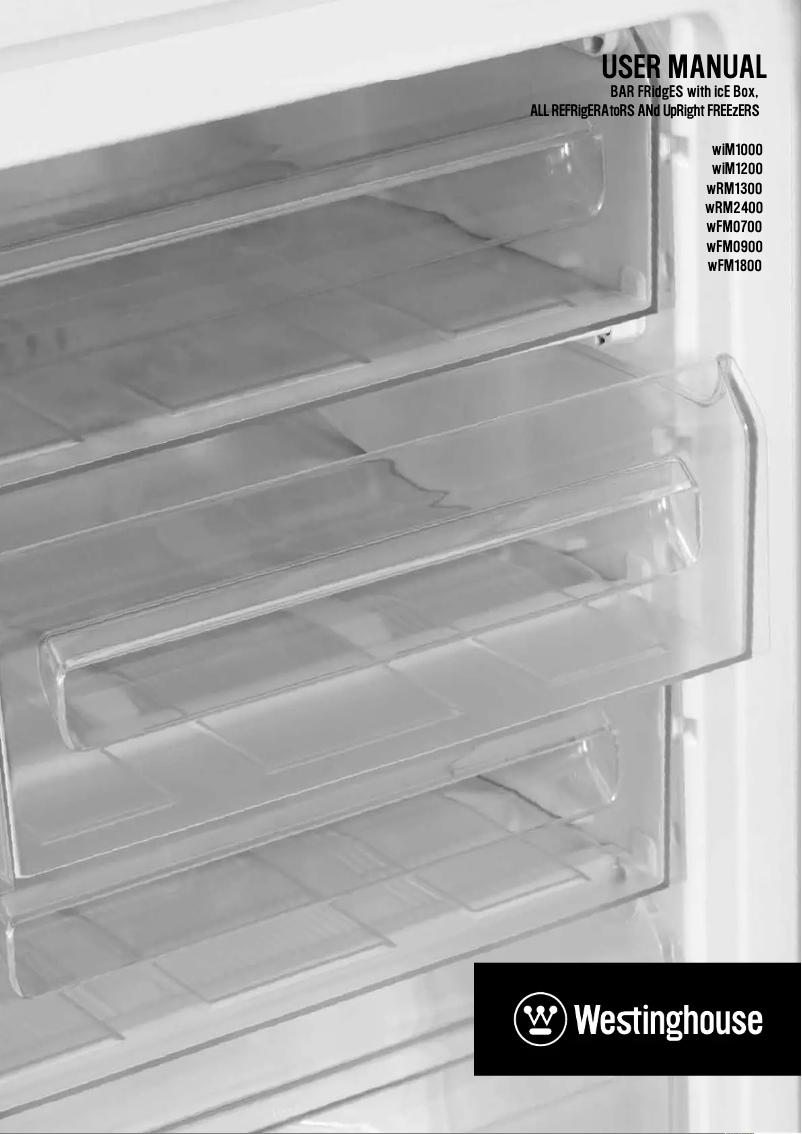 Page 1 de la notice Manuel utilisateur Westinghouse WIM1000WD