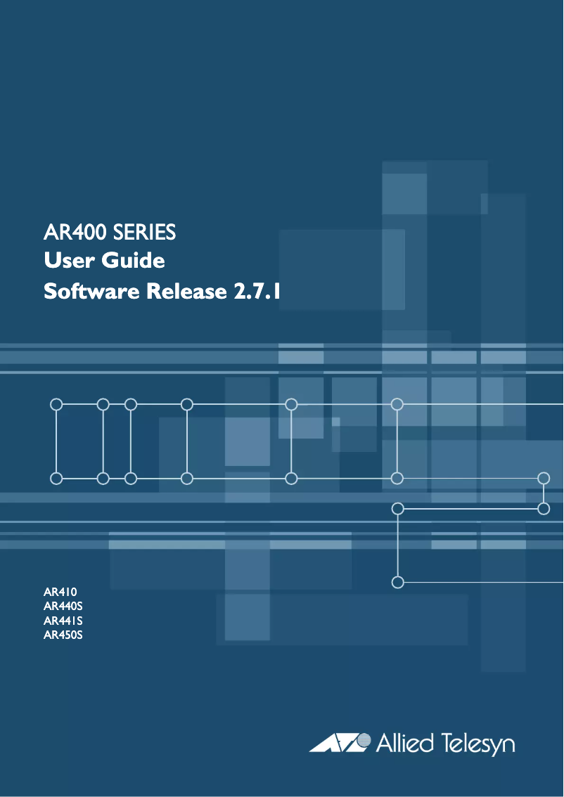 Page 1 de la notice Manuel utilisateur Allied Telesis AR441S