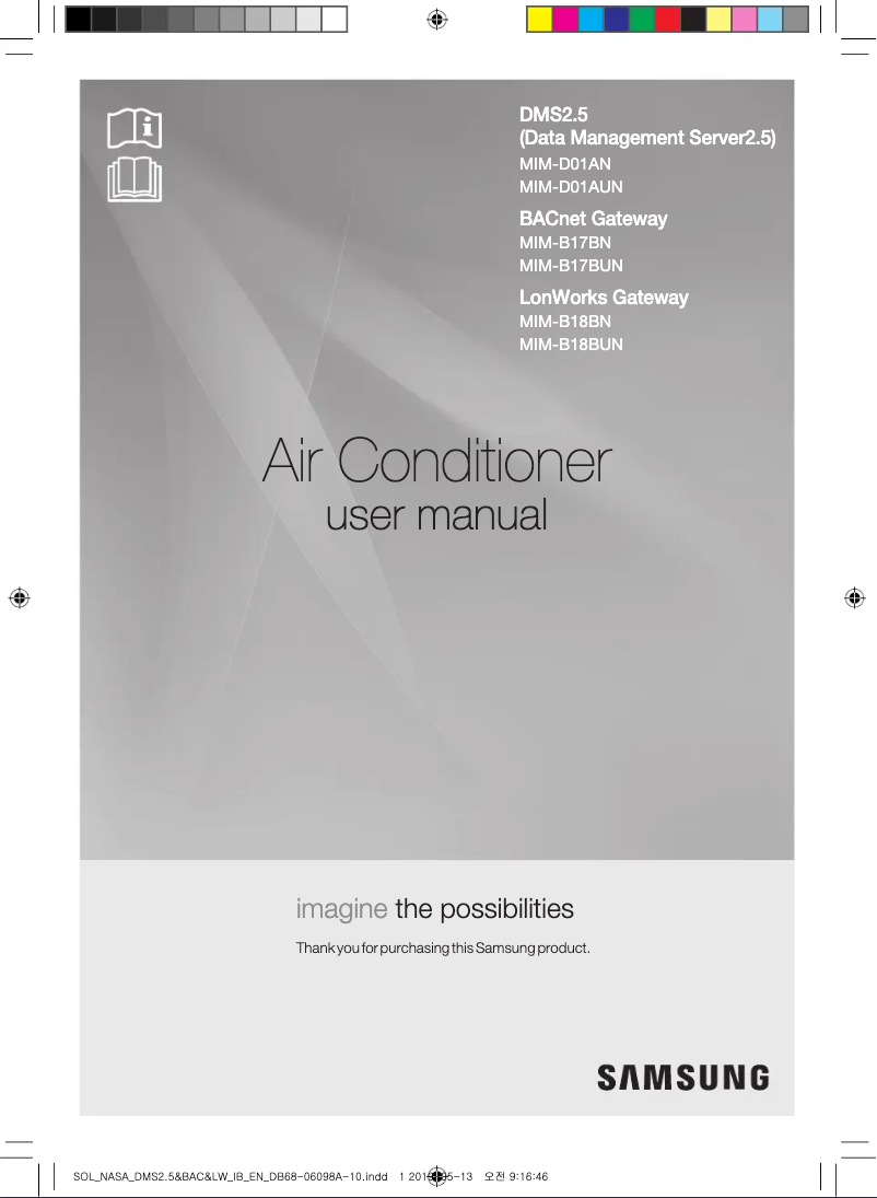 Page 1 de la notice Manuel utilisateur Samsung MIM-B17BN