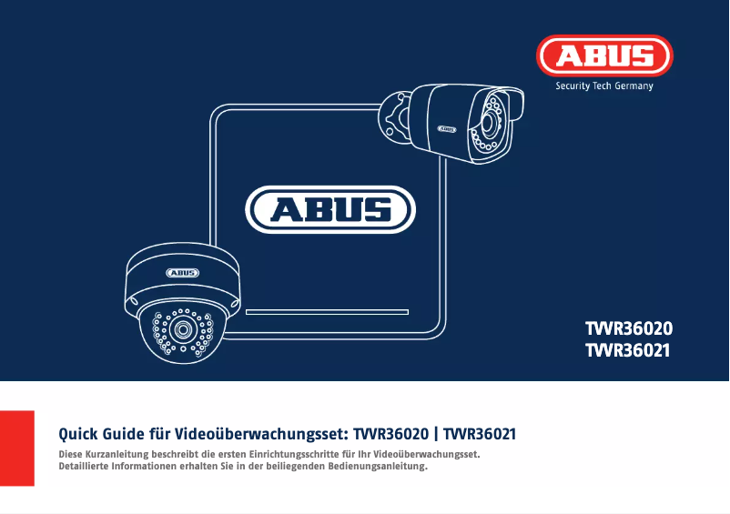 Page n°1 - Manuel utilisateur Abus TVVR36020