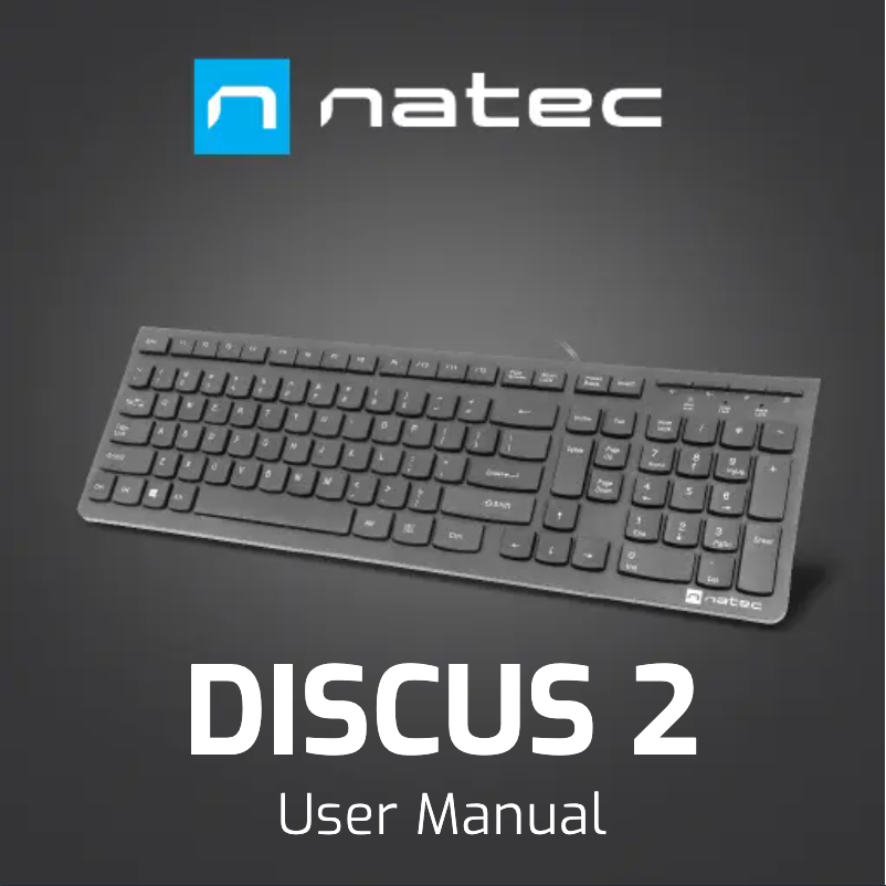 Page n°1 - Manuel utilisateur Natec Discus 2