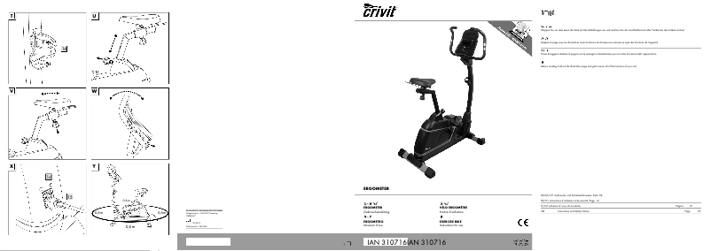 Page n°1 - Manuel utilisateur Crivit IAN 310716