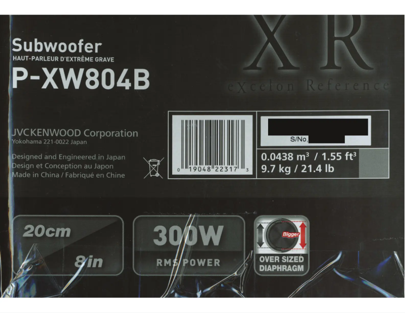 Page n°1 - Manuel utilisateur Kenwood Excelon P-XW804B