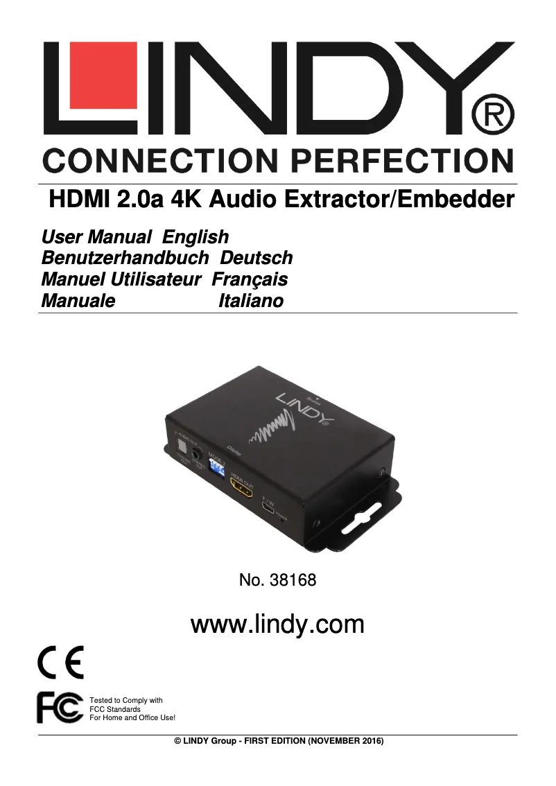 Image de la première page du manuel de l'appareil 38168