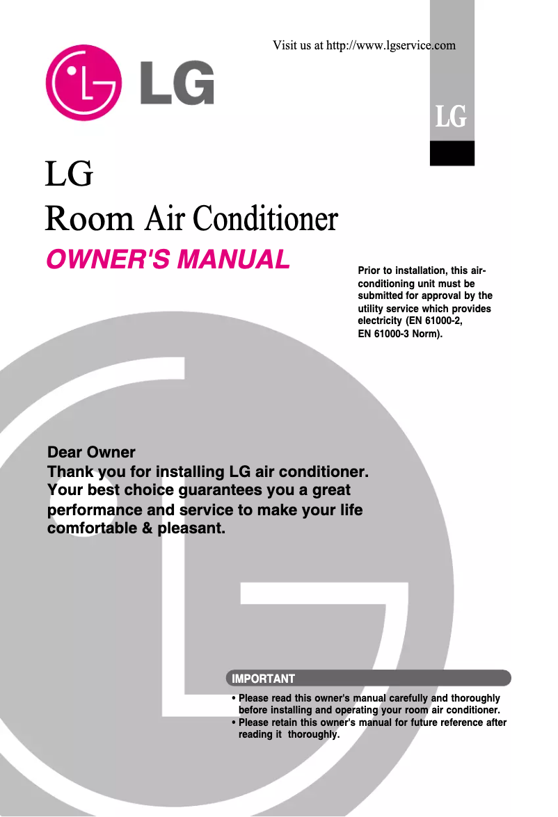 Page 1 de la notice Manuel utilisateur LG HS-C2468R71