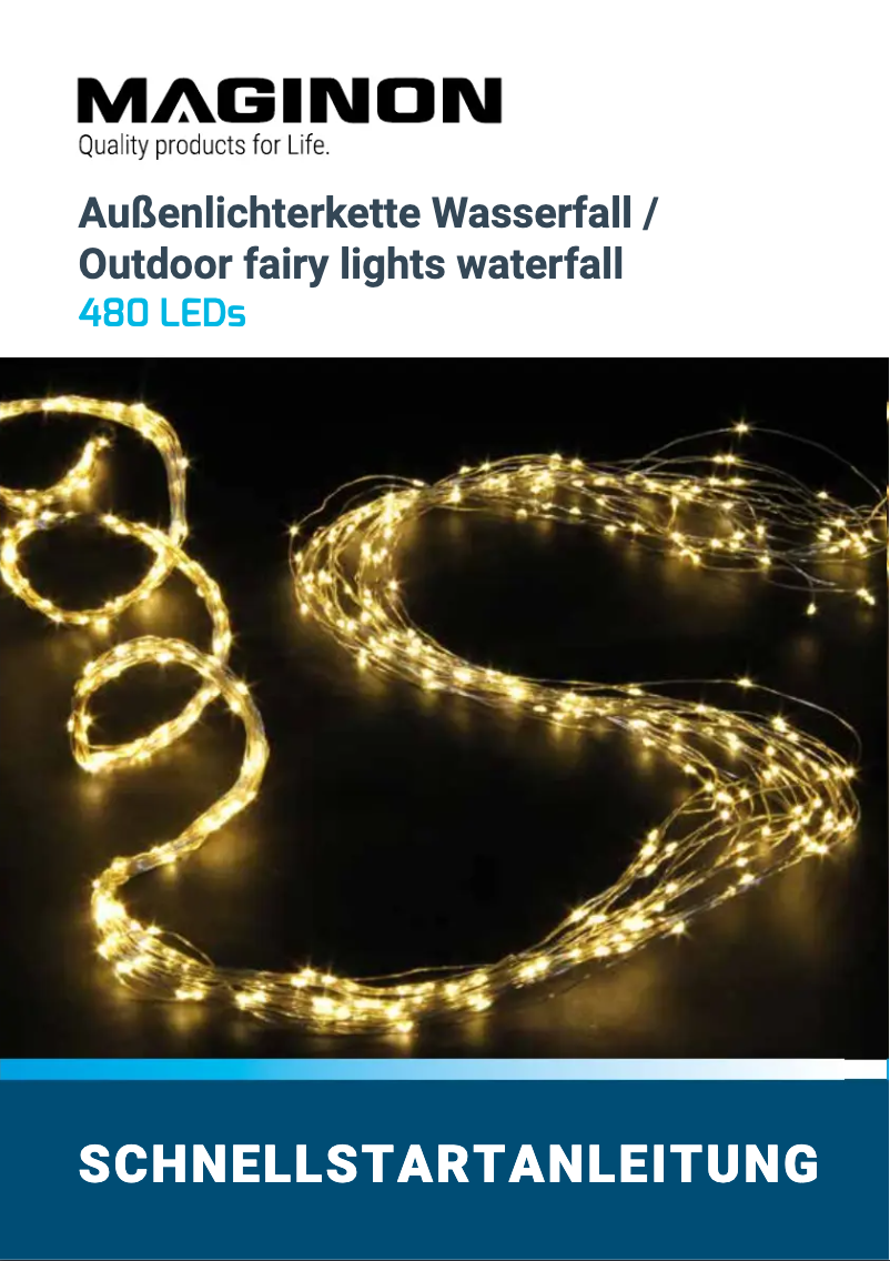 Page 1 de la notice Manuel utilisateur Maginon 480 LEDs