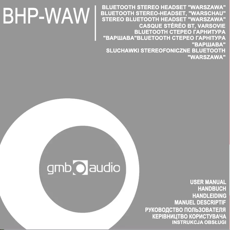 Image de la première page du manuel de l'appareil Warszawa BHP-WAW