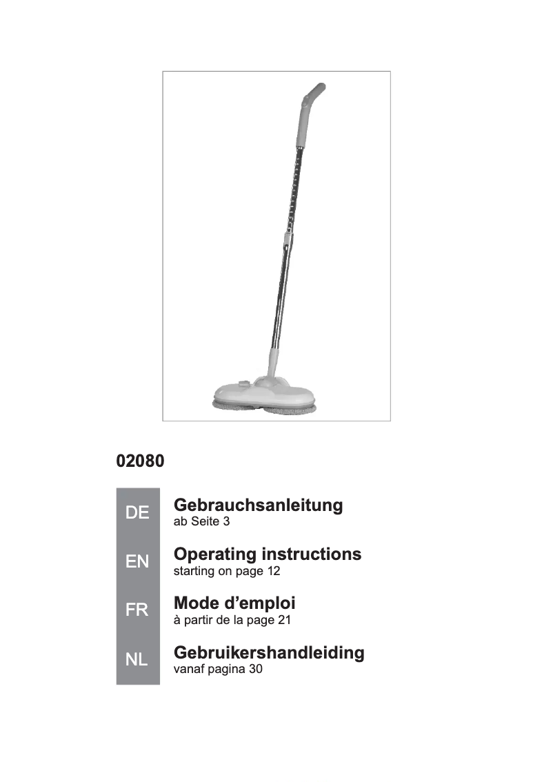 Imagen de la primera página del manual del dispositivo 02080
