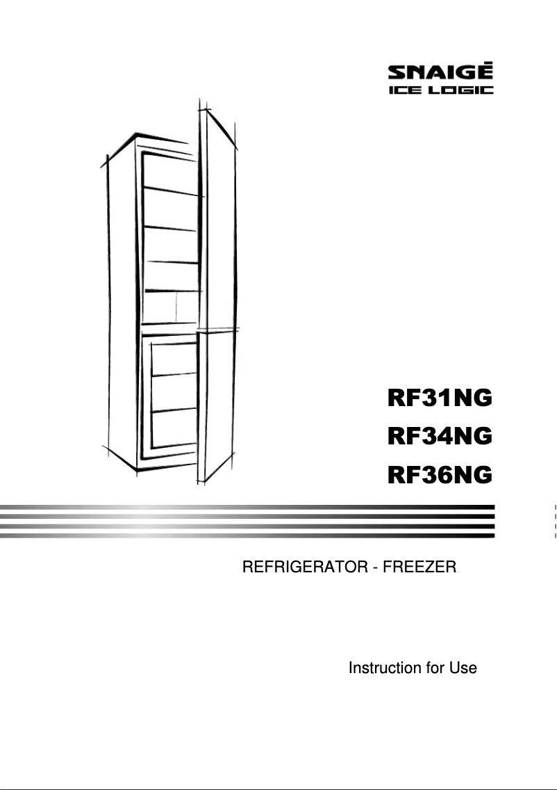Page 1 de la notice Manuel utilisateur Snaigė Fresh INN RF56NG-P5JJNF0