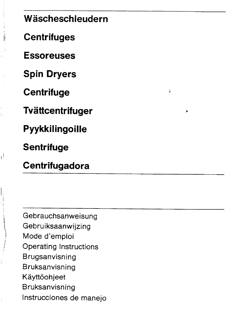 Page n°1 - Manuel utilisateur Zanker ZV 3000
