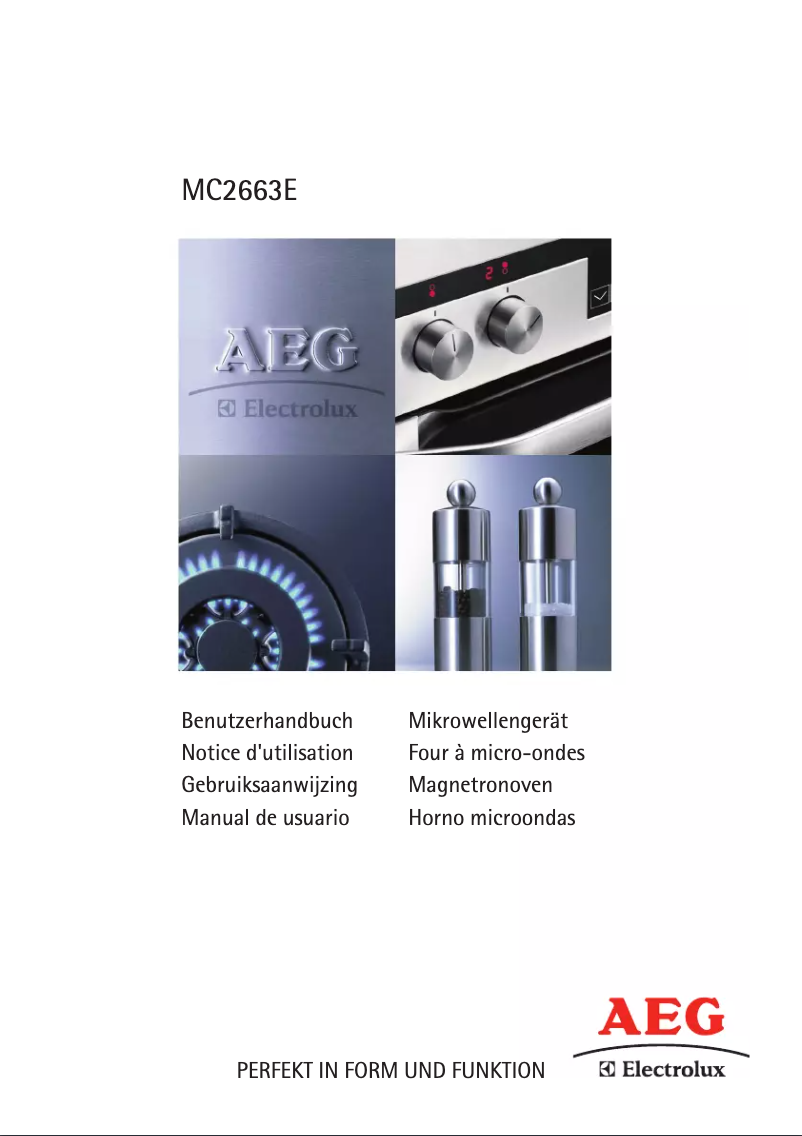 Page n°1 - Manuel utilisateur AEG-Electrolux Micromat MC 2663 E-M