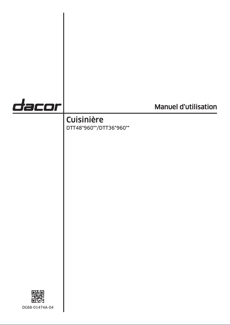 Page 1 de la notice Manuel utilisateur Samsung DTT36T960GM