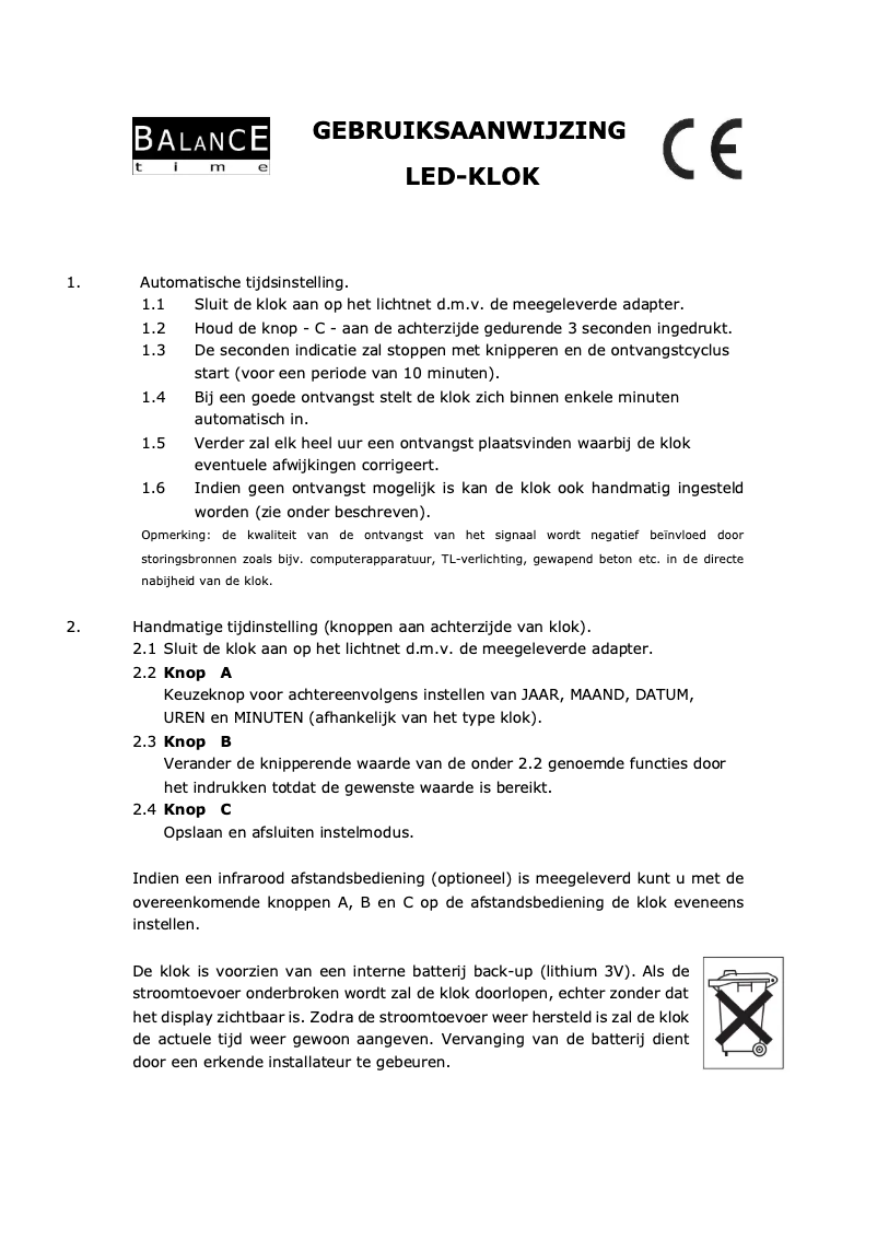 Image de la première page du manuel de l'appareil HE-CLOCK-27