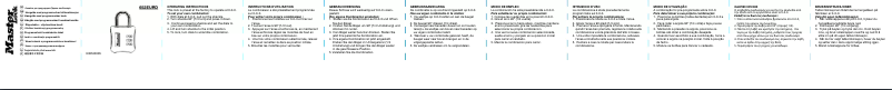 Page 1 de la notice Manuel utilisateur Master Lock 652EURD
