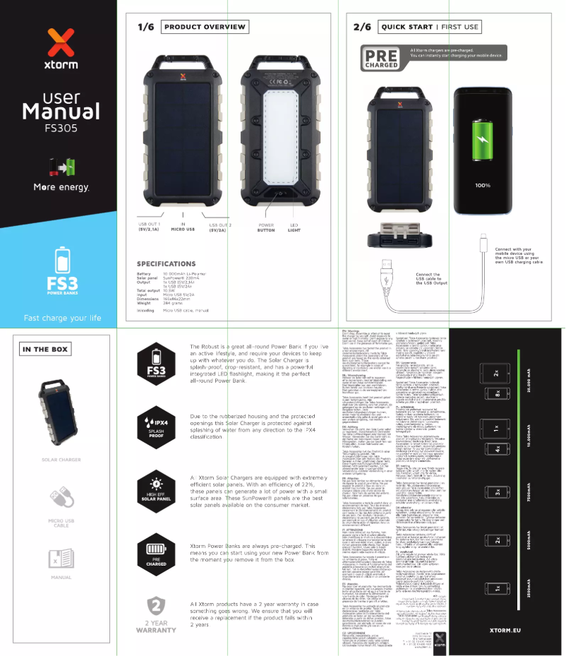 Página 1 del manual Manual de usuario Xtorm FS305