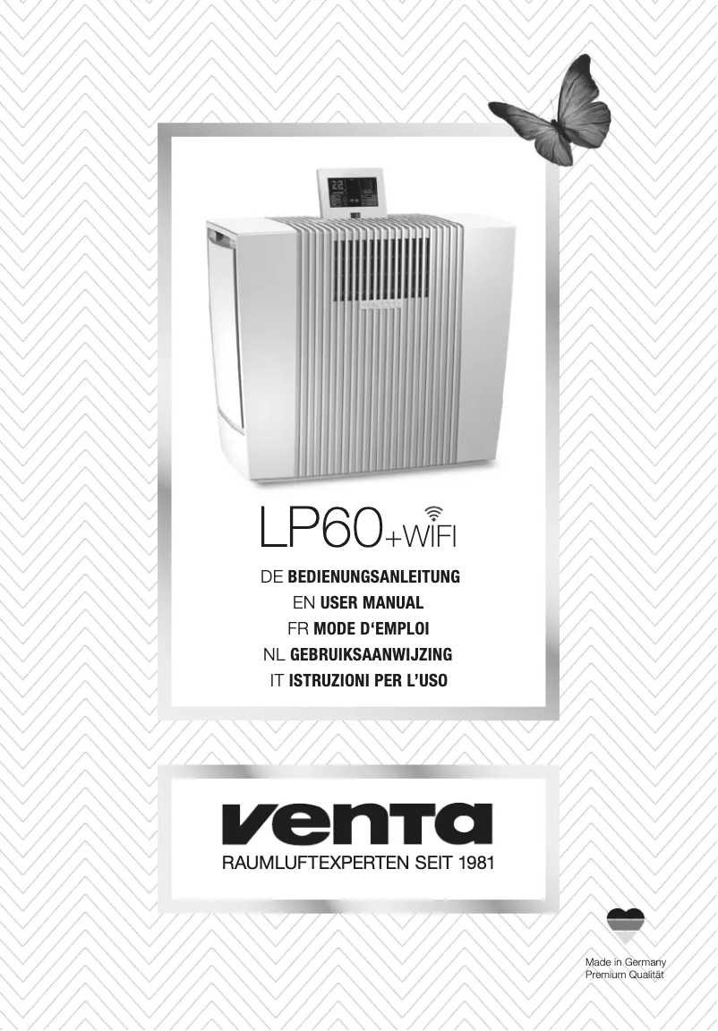 Page n°1 - Manuel utilisateur Venta LP60 WIFI