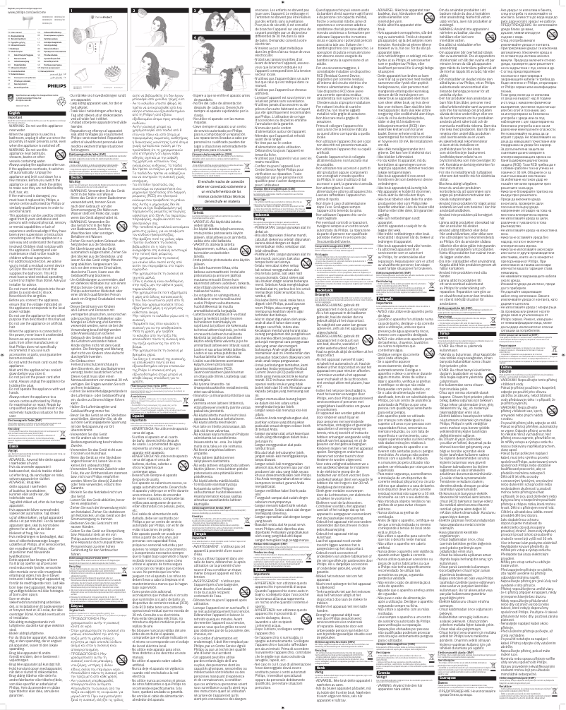 Page 1 de la notice Manuel utilisateur Philips ThermoProtect BHD300