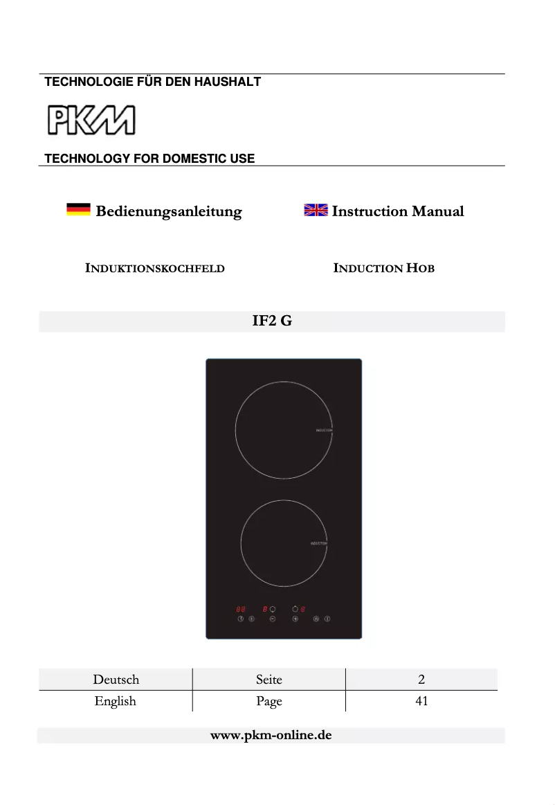 Página 1 del manual Manual de usuario PKM IF2 G