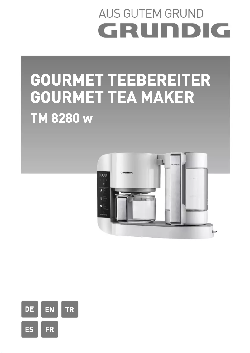 Image de la première page du manuel de l'appareil TM 8280W