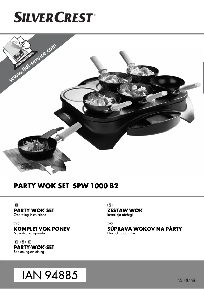 Page n°1 - Manuel utilisateur SilverCrest SPW 1000 B2