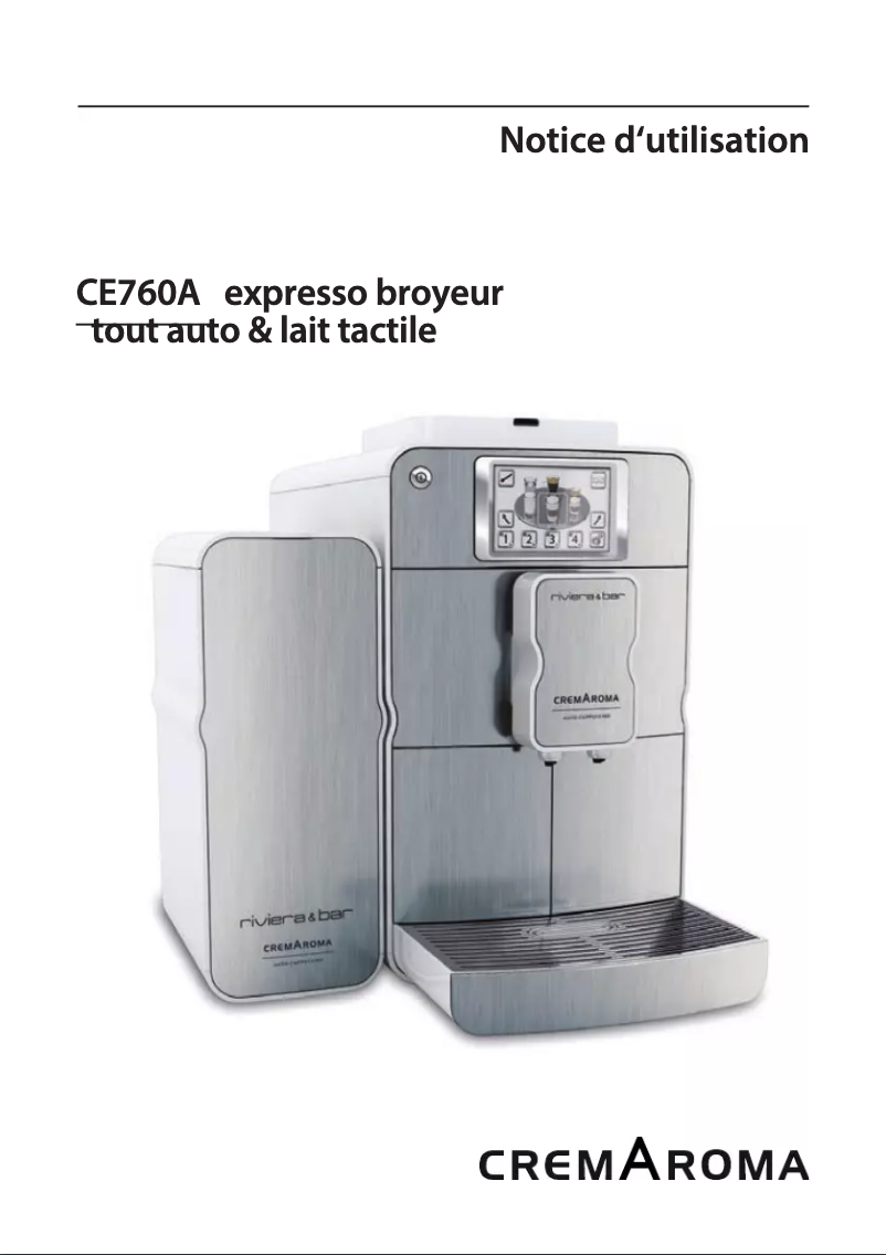 Image de la première page du manuel de l'appareil CE760A