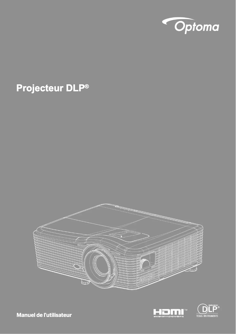 Page n°1 - Manuel utilisateur Optoma W515