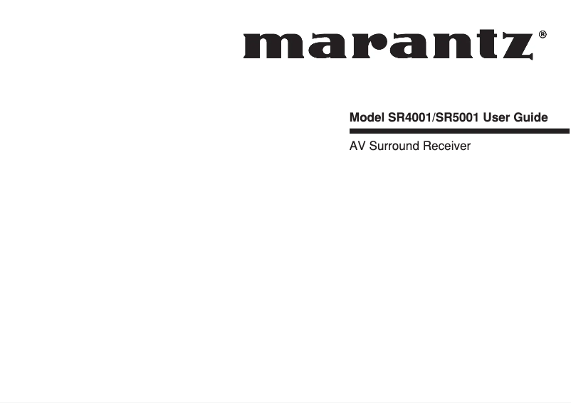 Page n°1 - Manuel utilisateur Pioneer VSX-D411
